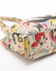 Pre-Loved Graffiti CC Tote Tote Quilted Coated Canvas with Gold Hardware, Multicolor