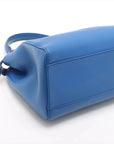 Pre-Loved Peekaboo Handbag Leather Mini with Gold Hardware, Blue
