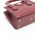Pre-Loved Diana Tote Leather Mini with Gold Hardware, Burgundy