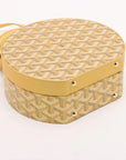 Pre-Loved Petite Boite Chapeau Handbag Goyardine Coated Canvas Mini with Gold Hardware, Yellow