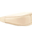 Pre-Loved Heloise Cuir Triomphe Shoulder Bag Leather Medium with Gold Hardware, Cream