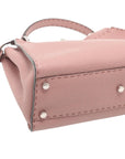 Pre-Loved Peekaboo Handbag Leather with Silver Hardware, Pink