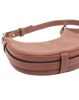 Pre-Loved Ava Shoulder Bag Leather with Gold Hardware, Tan