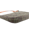 Pre-Loved Pochette Accessoires Graffiti Pochette Monogram Graffiti Coated Canvas with Gold Hardware, Brown with Khaki Green Graffiti