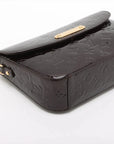 Pre-Loved Rodeo Drive Crossbody Bag Monogram Patent Leather with Gold Hardware, Amarante