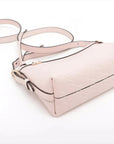 Pre-Loved Guccissima Crossbody Bag Monogram Leather Small with Gold Hardware, Light Pink