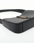 Pre-Loved Le 5 à 7 Shoulder Bag Smooth Leather with Gold Hardware, Black