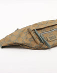 Pre-Loved GG Ripstop Belt Bag Monogram Nylon with Silver Hardware, Beige