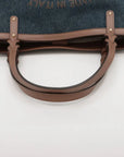 Pre-Loved Craft Tote Denim with Gold Hardware, Blue