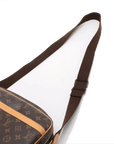 Pre-Loved Reporter PM Crossbody Bag Monogram Coated Canvas PM with Gold Hardware, Brown
