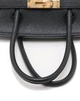 Pre-Loved Birkin Handbag Leather with Gold Hardware 30, Black