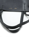 Pre-Loved Cabas Phantom Tote Leather Medium with Gold Hardware, Black