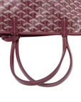 Pre-Loved Saint Louis Tote Goyardine Coated Canvas PM with Silver Hardware, Burgundy