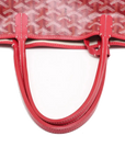 Pre-Loved Saint Louis Tote Goyardine Coated Canvas PM with Silver Hardware, Red