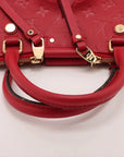 Pre-Loved Mazarine Tote Monogram Leather PM with Gold Hardware, Red