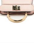 Pre-Loved Peekaboo Handbag Leather Micro with Gold Hardware, Pink