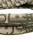 Pre-Loved Book Tote Tote Oblique Embroidered Canvas Large, Green and Beige