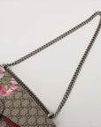 Pre-Loved Dionysus Blooms Shoulder Bag Monogram Coated Canvas Small with Aged Silver Hardware, Beige Ebony