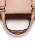 Pre-Loved Soho Tote Leather Small with Gold Hardware, Beige