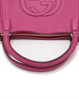 Pre-Loved Soho Tote Leather Small with Gold Hardware, Pink