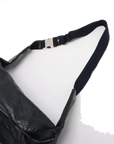Pre-Loved Belt Bag Guccissima Leather with Silver Hardware, Navy