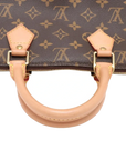 Pre-Loved Alma Handbag Monogram Coated Canvas PM with Gold Hardware, Brown