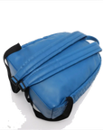 Pre-Loved Intrecciato Backpack Leather with Black Hardware, Blue