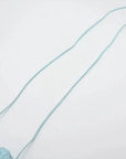 Pre-Loved The Pouch Crossbody Bag Intrecciato Leather Mini with Silver Hardware, Light Blue