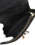 Pre-Loved Louise Clutch Patent Leather with Gold Hardware, Black