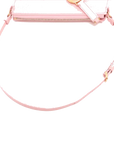 Pre-Loved Saddle Shoulder Bag Leather Mini with Gold Hardware, Pink