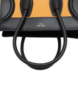 Pre-Loved Luggage Tote Leather Micro with Gold Hardware, Yellow