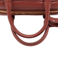 Pre-Loved Bowling Bag Handbag Leather Mini with Gold Hardware, Rust