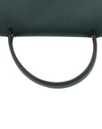 Pre-Loved Belt Bag Handbag Leather Micro with Gold Hardware, Green