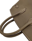Pre-Loved Birkin Handbag Leather with Gold Hardware 25, Etoupe