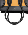 Pre-Loved Luggage Tote Leather Micro with Gold Hardware, Yellow