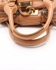 Pre-Loved Paddington Handbag Leather with Aged Gold Hardware, Tan