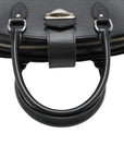 Pre-Loved Pont Neuf Handbag Leather GM with Silver Hardware, Black