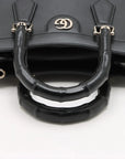 Pre-Loved Diana Tote Leather Small with Gold Hardware, Black