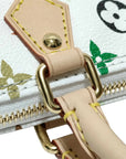 Pre-Loved Nano Speedy Handbag Monogram Multicolore Coated Canvas Nano with Gold Hardware, White Multicolor