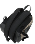 Pre-Loved GG Supreme Backpack GG Supreme Coated Canvas Small with Silver Hardware, Beige/Ebony