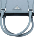 Pre-Loved Galleria Tote Leather Medium with Silver Hardware, Light Blue