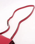 Pre-Loved Zumi Shoulder Bag Leather Small with Gold Hardware, Red