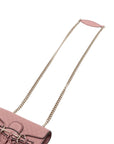 Pre-Loved Emily Crossbody Bag Microguccissima Leather Mini with Gold Hardware, Pink