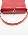 Pre-Loved Handbag Leather with Gold Hardware, Red