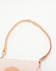 Pre-Loved Sunshine Crossbody Bag Monogram Denim Mini with Gold Hardware, Pink