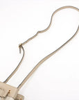 Pre-Loved Ophidia Bucket Bag GG Supreme Coated Canvas Mini with Gold Hardware, Beige / White