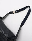 Pre-Loved Belt Bag Guccissima Leather with Silver Hardware, Navy
