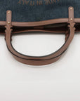 Pre-Loved Craft Tote Denim with Gold Hardware, Blue