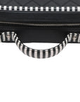 Pre-Loved CC Filigree Vanity Case Shoulder Bag Quilted Leather Medium with Silver Hardware, Black