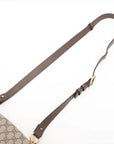 Pre-Loved Blondie Shoulder Bag GG Supreme Coated Canvas with Gold Hardware, Beige/Ebony